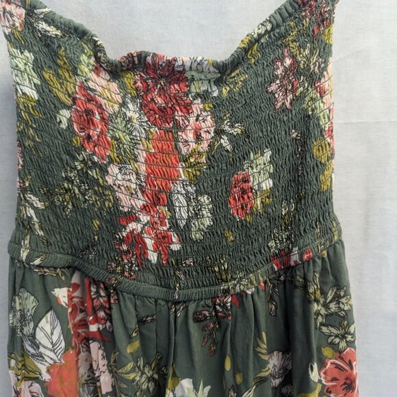 BOG Collective Size Small Green Floral Jumpsuit - Picture 7 of 16